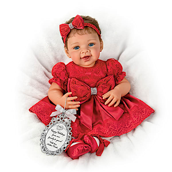 First Annual Holiday Baby Doll With Photo Ornament