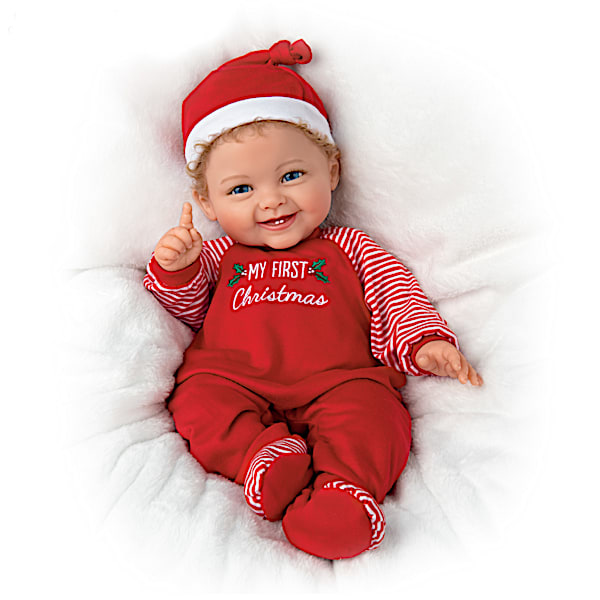 My First Christmas Baby Doll By Ping Lau