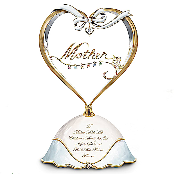 Mother's Heart Personalized Birthstone Music Box For Mom