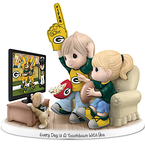 NFL-Licensed Green Bay Packers Fan Precious Moments Porcelain Figurine