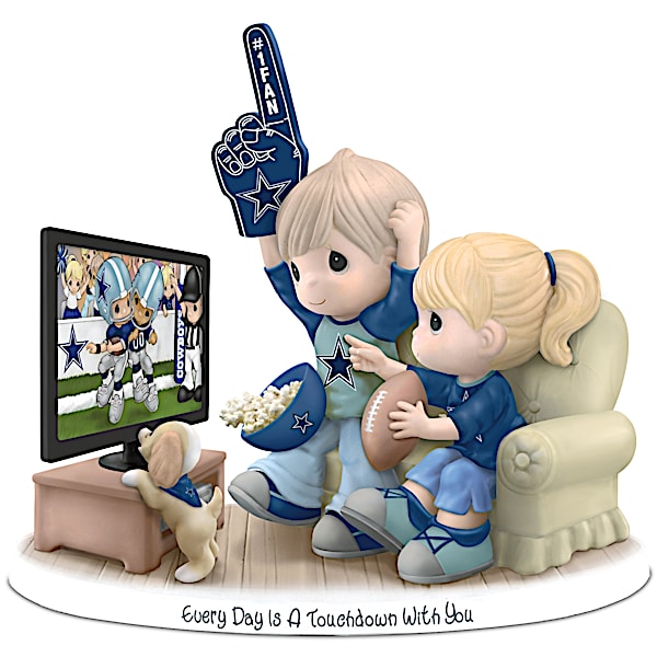 NFL-Licensed Dallas Cowboys Fan Precious Moments Porcelain Figurine