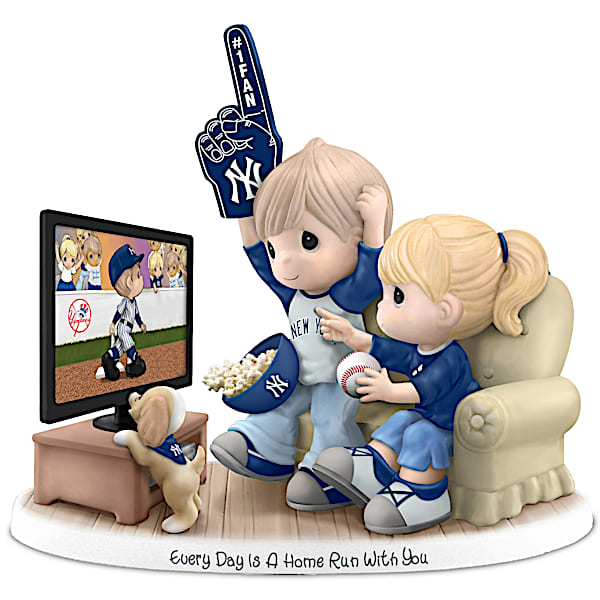 MLB-Licensed New York Yankees Fan Precious Moments Porcelain Figurine