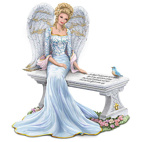 Thomas Kinkade Heaven's Embrace Bereavement Angel Figurine