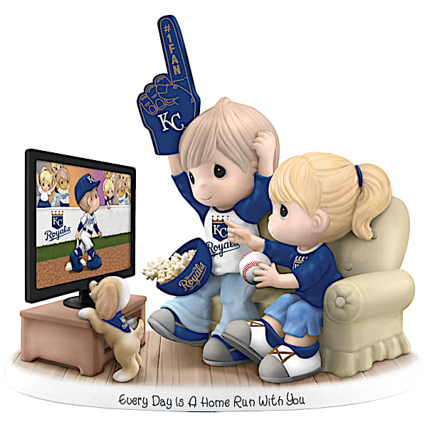 MLB-Licensed Kansas City Royals Fan Precious Moments Porcelain Figurine