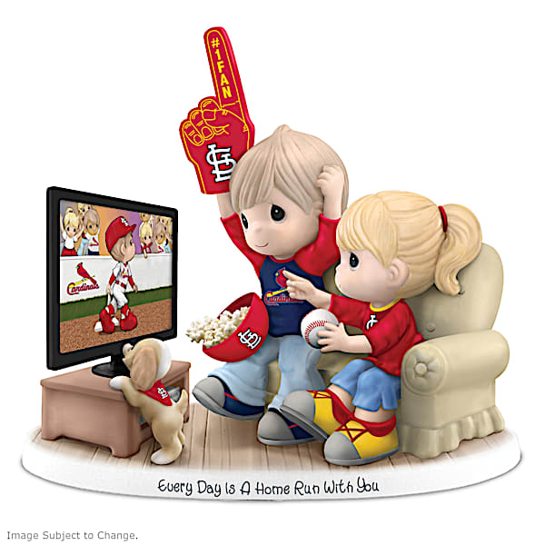 MLB-Licensed St. Louis Cardinals Fan Precious Moments Porcelain Figurine