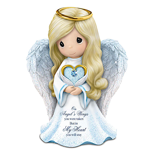 Precious Moments Memories Of Love Guardian Angel Figurine: Hamilton Collection