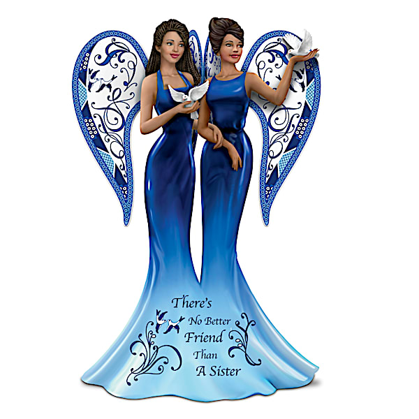 Keith Mallett Angel Figurine: There's No Better Friend Than A Sister Figurine