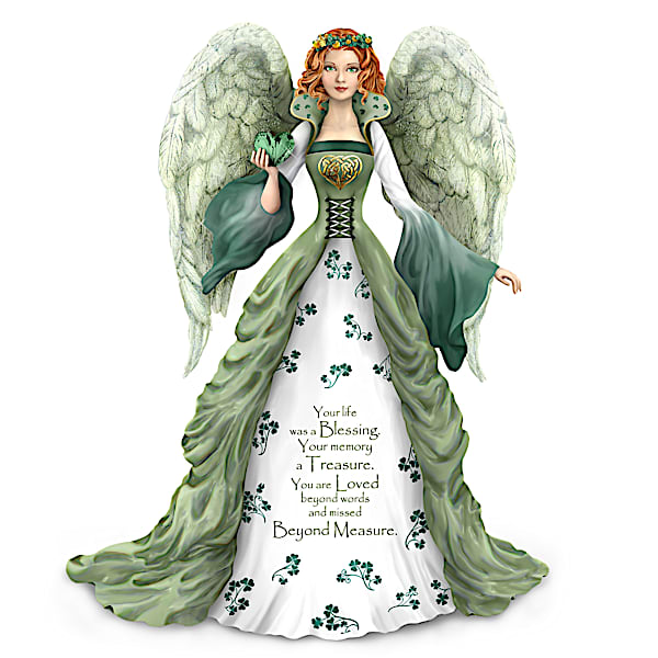 Thomas Kinkade A Love Beyond Measure Irish-Inspired Angel Figurine