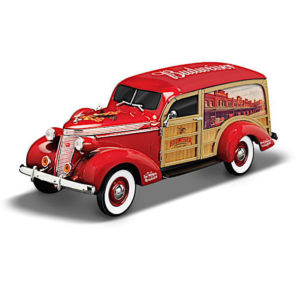 1:18-Scale King Of Cool Budweiser Woody Wagon Sculpture