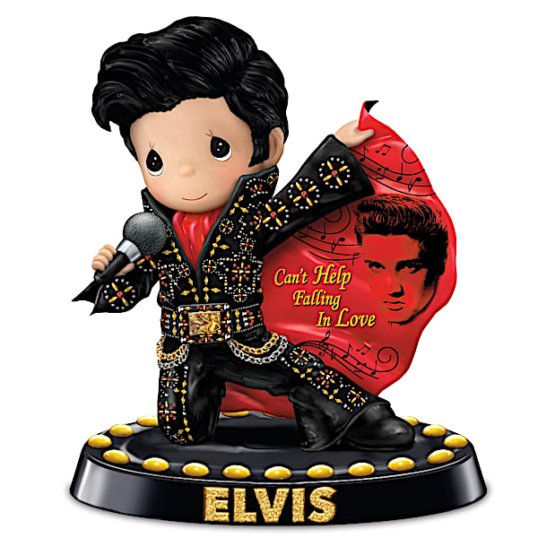 Precious Moments Can't Help Falling In Love Elvis Figurine