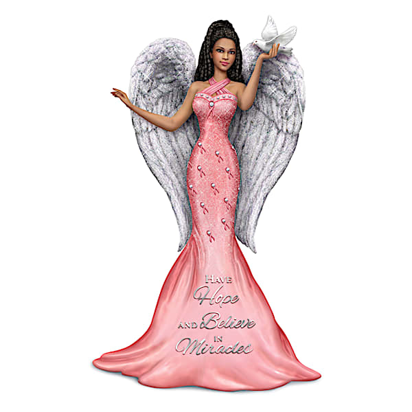 Keith Mallett Breast Cancer Awareness Angel Figurine