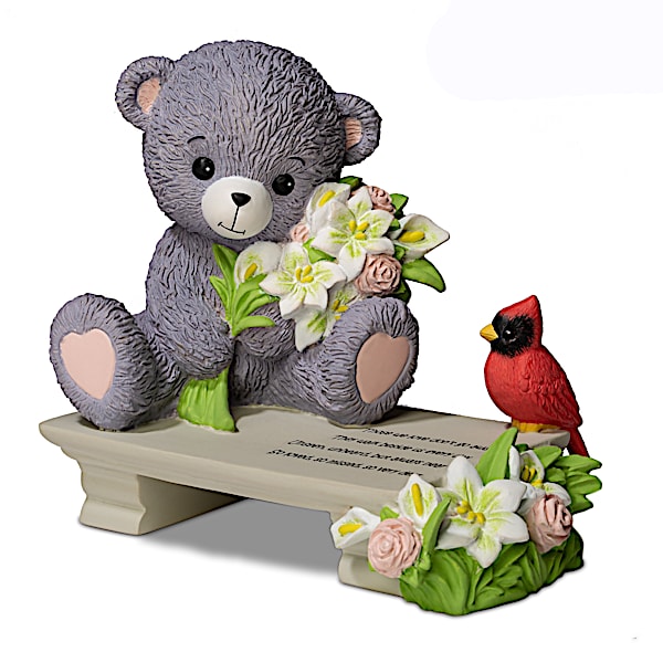 A Love So Dear Hand-Painted Faithful Fuzzies Teddy Bear Figurine