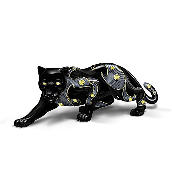 Keith Mallett Power Of The Citrine Black Panther Figurine