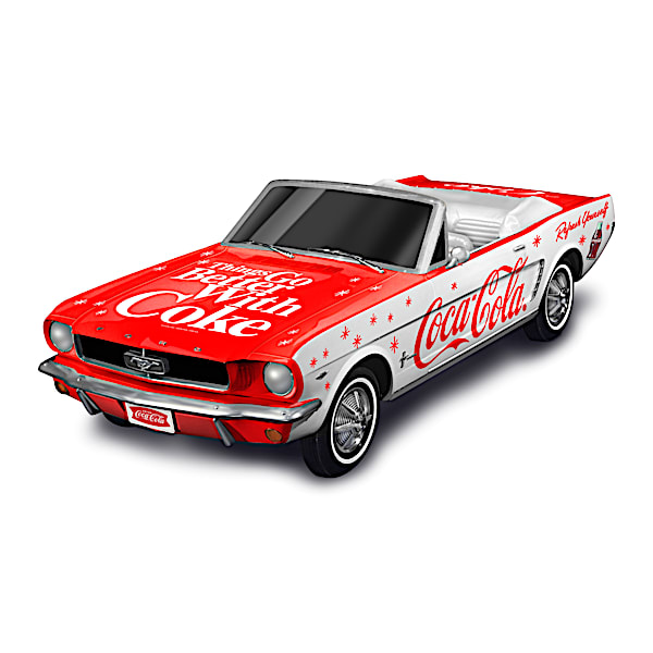 1:18-Scale 1964 Ford Mustang Sculpture With COCA-COLA Logos