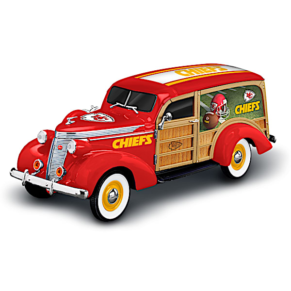 Kansas City Chiefs 1937 Woody Wagon Sculpture