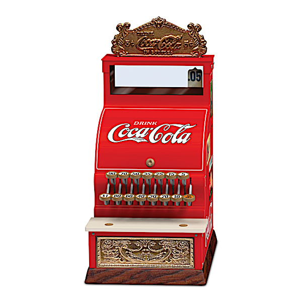 Cash Register Sculpture With Vintage COCA-COLA Signage