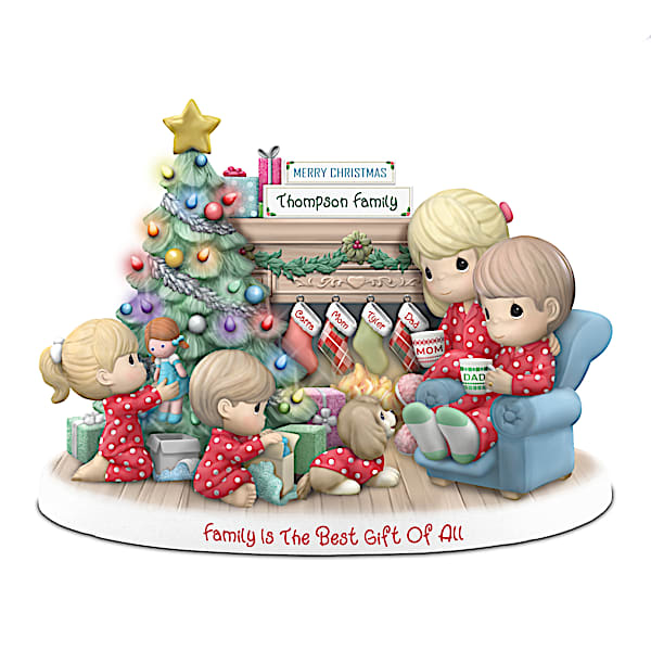 Precious Moments Illuminated Family Christmas Figurine