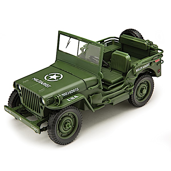 1:18-Scale 1941 U.S. Military Diecast Jeep Honors VJ Day