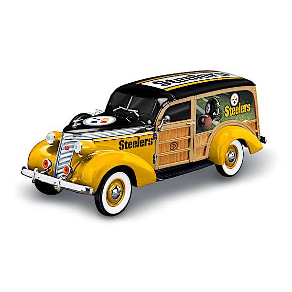 1:18-Scale NFL 1937 Woody Wagon Sculpture: Choose Your Team