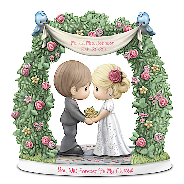 Precious Moments Personalized Porcelain Wedding Figurine