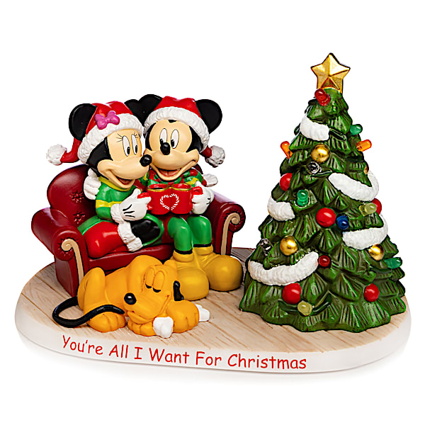 Disney's Mickey Mouse & Minnie Mouse Christmas Figurine