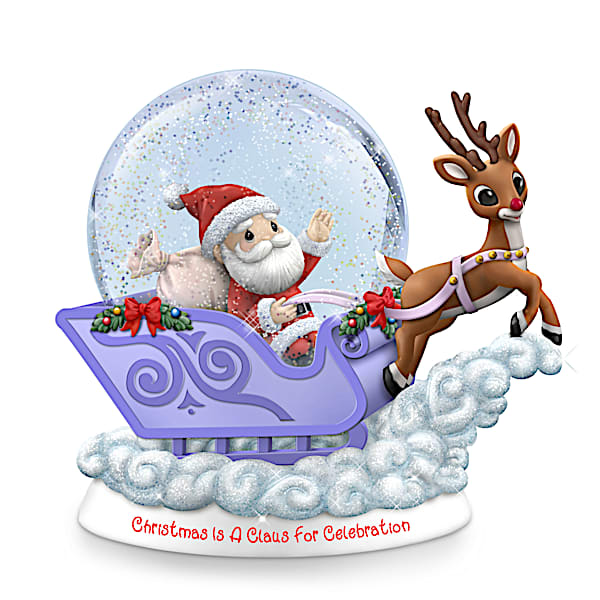 Precious Moments Rudolph The Red-Nosed Reindeer Snowglobe