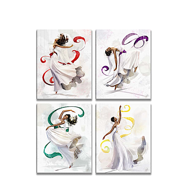 Sara Biddle Angels Of Praise Wrapped Canvas Prints