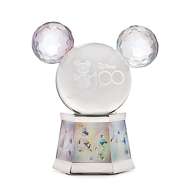 Disney100 Laser-Etched Globe With Color-Changing Lights