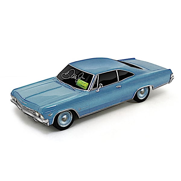1:18-Scale Dale Jr. Autographed 1965 Chevy Impala Sculpture