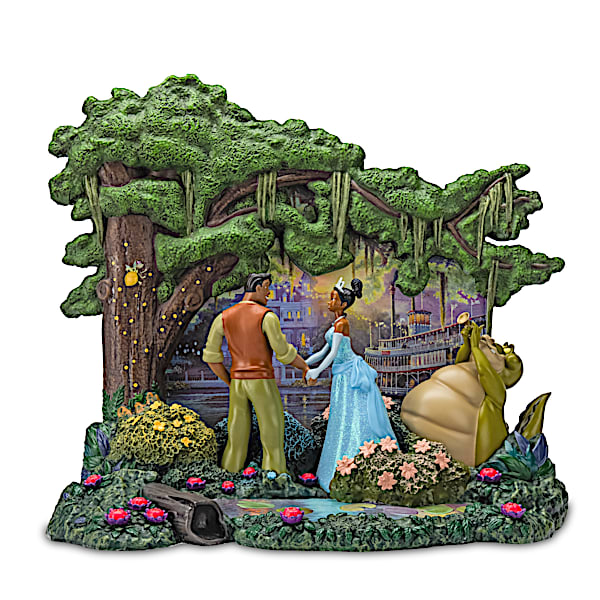 Disney Thomas Kinkade The Princess And The Frog Sculpture