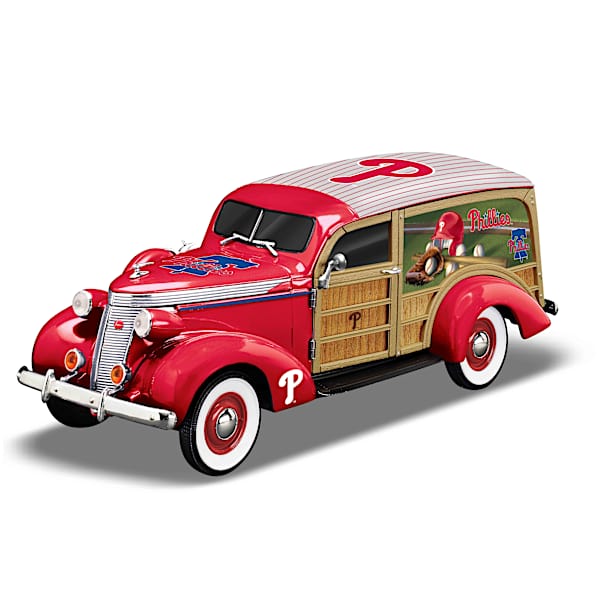 Philadelphia Phillies 1937 Woody Wagon Sculpture