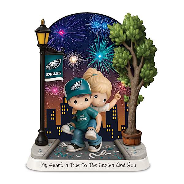 Philadelphia Eagles Animated Light-Up Fireworks Figurine