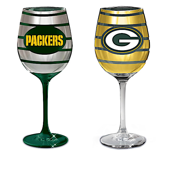 Officially Licensed NFL Wine Glass Collection in Sets of 2: Choose Your Team