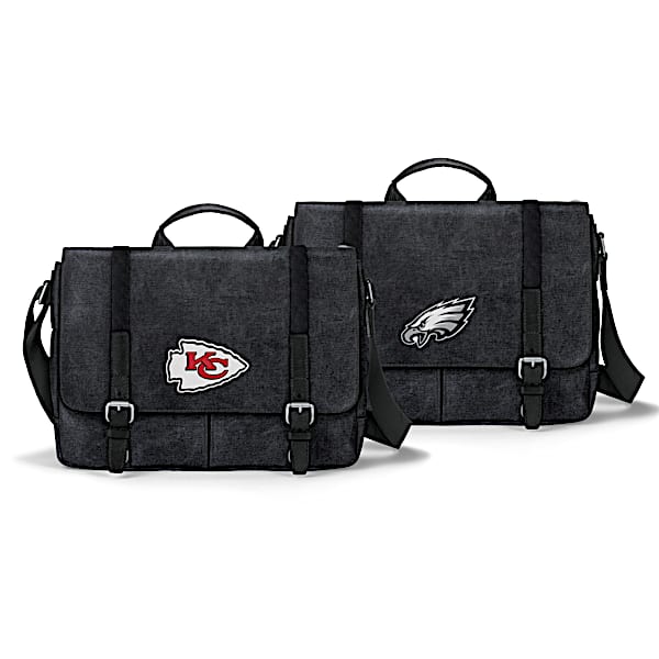 NFL Washed Canvas Men's Messenger Bag: Choose A Team
