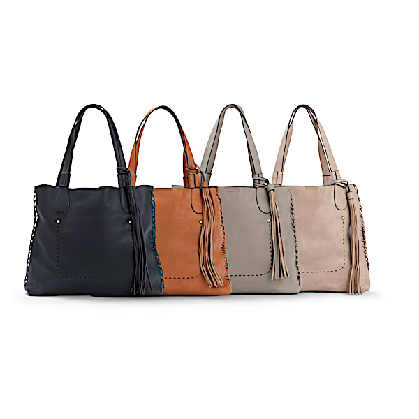 Caroline Tote Bag And Removable Clutch: Choose Your Color