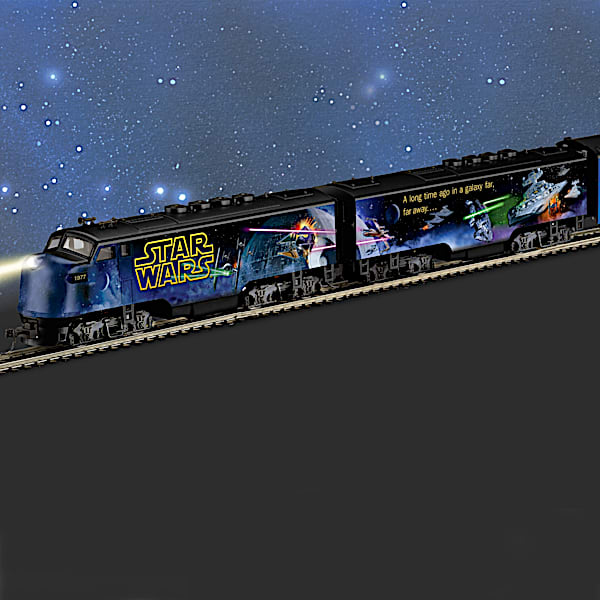 STAR WARS HO-Scale Glow-In-The-Dark Electric Train Set