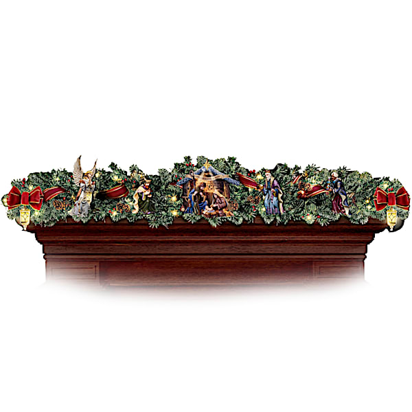 Thomas Kinkade Nativity Garland Set