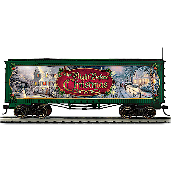 Thomas Kinkade Christmas Train Box Car: The Night Before Christmas