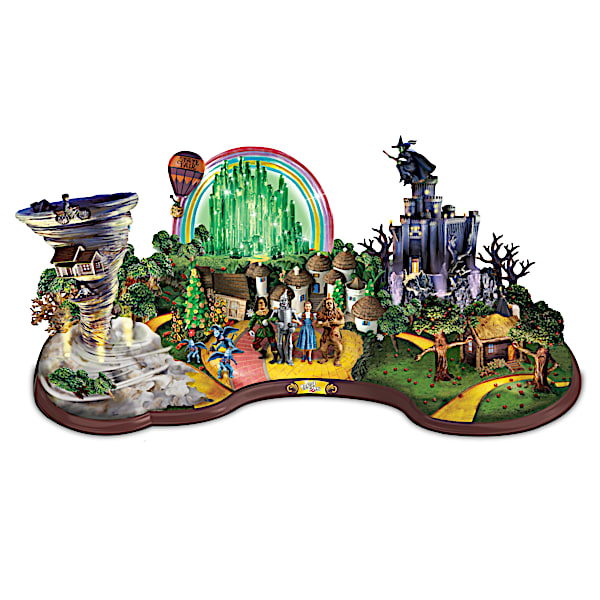 THE WIZARD OF OZ FOLLOW THE YELLOW BRICK ROAD Illuminated Sculpture