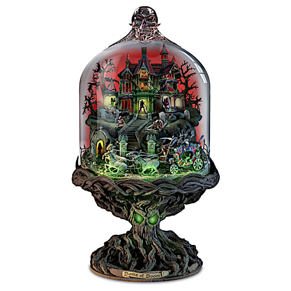 Dome Of Doom Light-Up Haunted House Sculpture