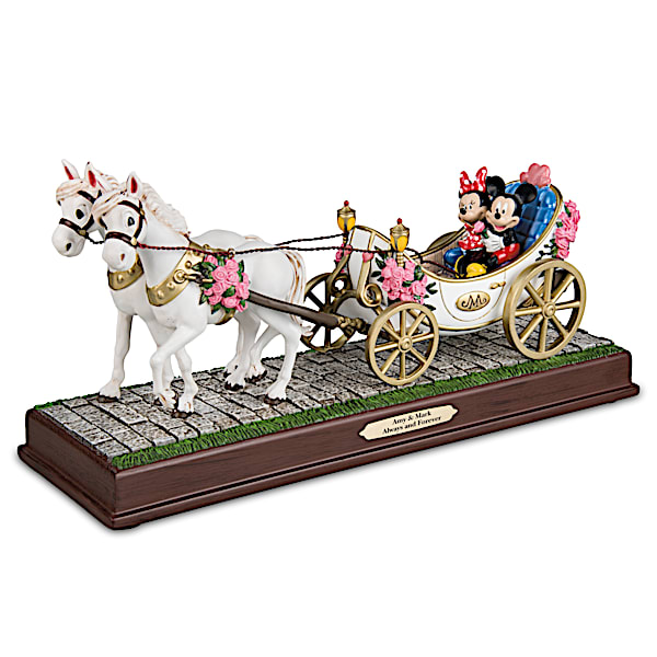 Disney Romantic Carriage Sculpture Personalized With 2 Names