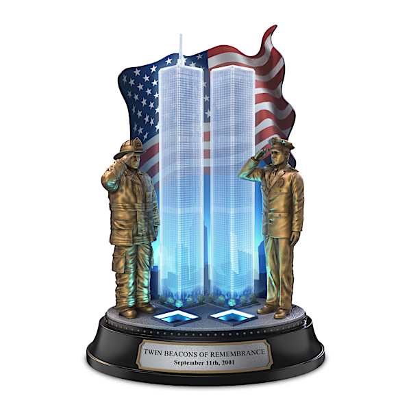 9/11 25th Anniversary Illuminated Memorial Sculpture