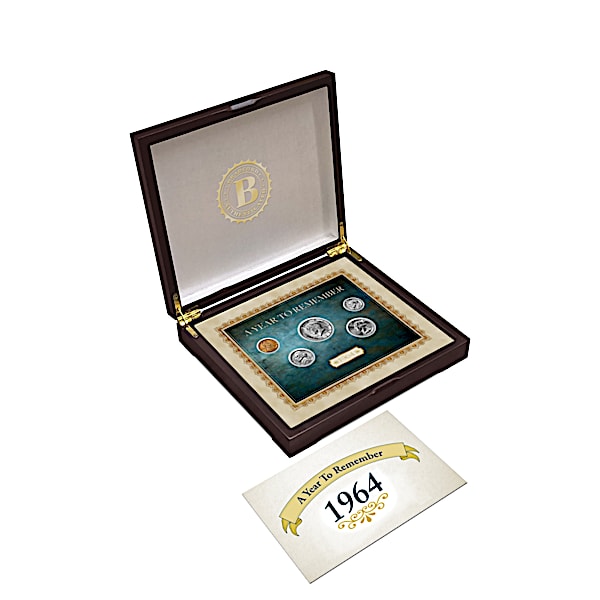 Personalized Birth Year U.S. Coin Set With Custom Display Box