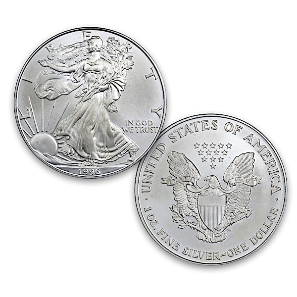 The 1996 Rarest Year Of Issue Uncirculated Condition Silver Eagle Coin