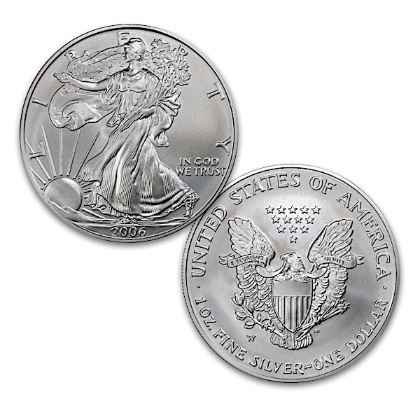 The First Burnished Finish American 99.9% Silver Eagle Coin
