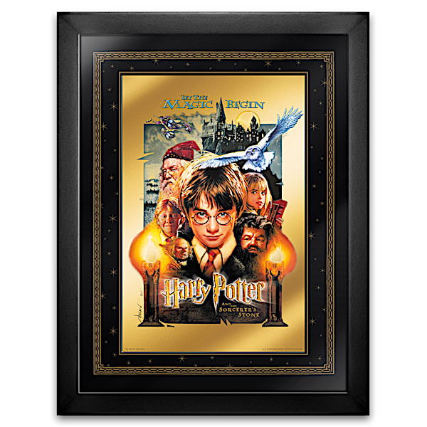 HARRY POTTER 24K Gold Framed Movie Poster
