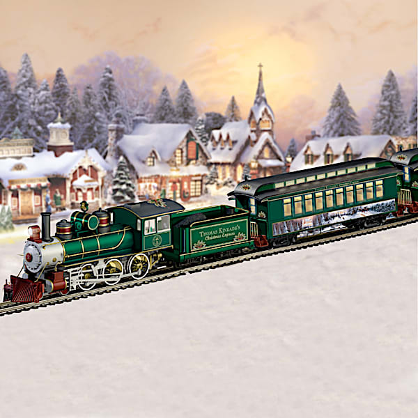 The Thomas Kinkade Christmas Express Electric Train Collection