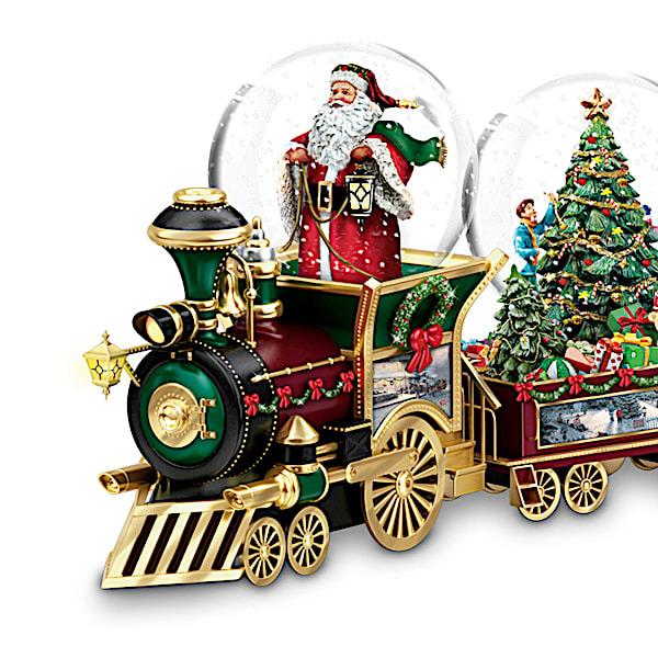 Thomas Kinkade Wonderland Express Miniature Snowglobe Train Collection