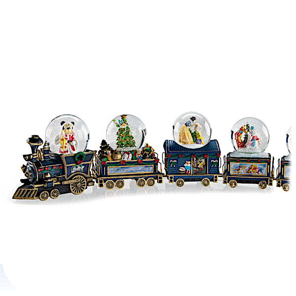 Disney Wonderland Express Miniature Snowglobe Train Collection