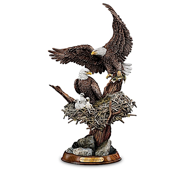 "Eagle Cam"-Inspired American Bald Eagle Sculptures